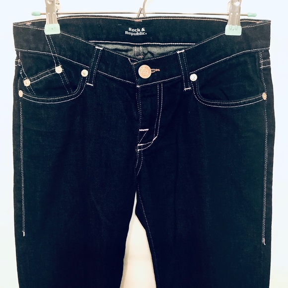 EUC Rock & Republic Jeans Bootcut Leg Size 27 - Picture 4 of 8